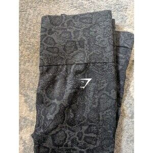 Gymshark Women's High Waist Small Adapt Animal Seamless Leggings Black